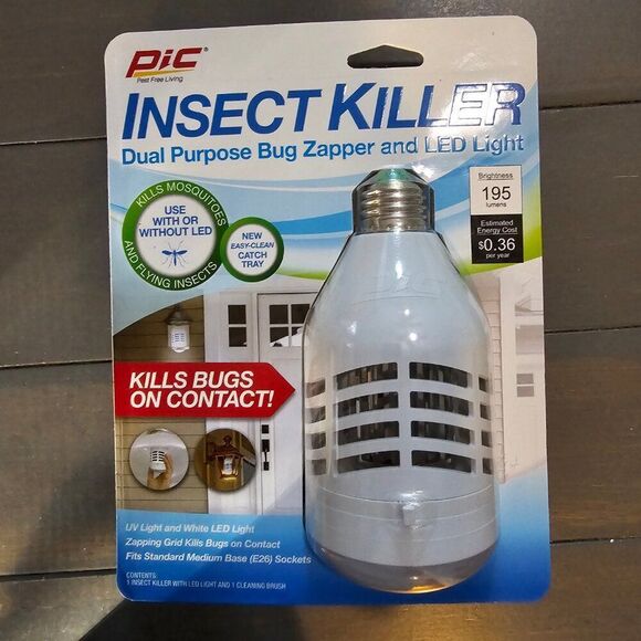 PIC Insect Killer Dual Purpose Bug Zapper LED Light bulb - Picture 3 of 5